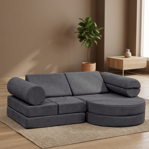 JELA Kids & Adults Hotel Use Modern Fabric Modular <b>Sofa</b> Set 14-Piece Adjustable Height Luxury Playhouse Set for <b>Toddlers</b> - Product Image 3