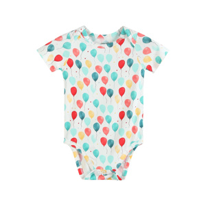 Combinaison pour bébé unisexe <span class=keywords><strong>OKIDS</strong></span>, respirante, en fibre de bambou et élasthanne, imprimé ballon rafraîchissant - Product Image 2