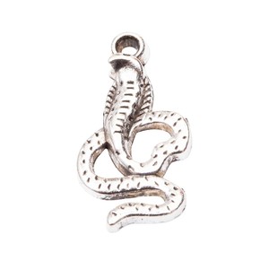 Breloque Cobra Enroulée en Alliage de Zinc Bronze Antique, Serpent Enveloppé pour Porte-clés d'Éleveur de Serpents - Product Image 3