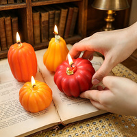 Bougies parfumées en forme de citrouille pour Halloween et Noël, non toxiques, créatives, faites à la main, ornements d'aromathérapie, décoration personnalisée pour la maison, vente en gros