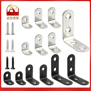 Support d'angle en acier inoxydable, finition brossée épaissie de 5 mm pour le renforcement des meubles - Product Image 5