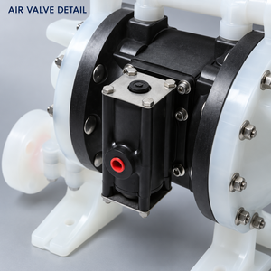 Bomba Neumática de Diafragma de Plástico de 1 Pulgada ARO PD10P-APS-PAA Original para Transferencia de Fluidos Químicos - Product Image 4
