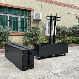 <span class=keywords><strong>Cassa</strong></span> di volo TV completamente nera motorizzata <span class=keywords><strong>per</strong></span> schermi da 70-75 pollici con doppi montanti di sollevamento - Product Image 6