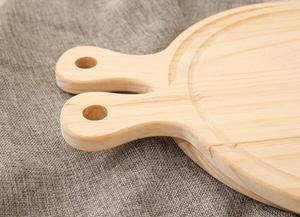 Haute Qualité Planche À Découper En Bois Ronde Pizza Pain Assiettes à Fromage avec Poignée Pour Restaurants - Product Image 5