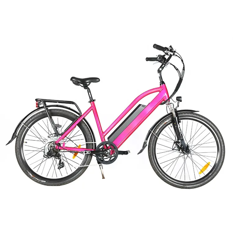 26-Inch 250W/350W Electric City Bike for Men Women Smart Digital Integration with Hidden Lithium Battery Charging Charging Bike