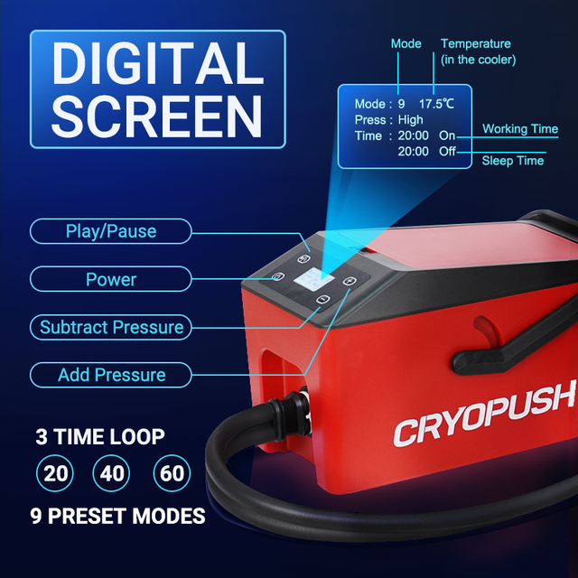 CRYOPUSH Sports Recovery Rehabilitation Cold Compression Therapy Leg Ice Machine Cold Massage Machine