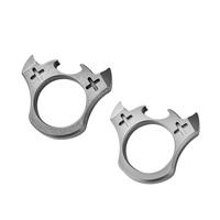 Outil de survie multifonctionnel portable en titane, type pince à ongles, OEM ODM personnalisé, pendentif EDC pour usage quotidien en extérieur, modèle QG005