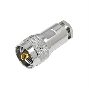 Abrazadera de conector UHF macho PL259 para Cable RG58 50 Ohm chapado en oro para antena CB Radio Ham comunicación marina - Product Image 1