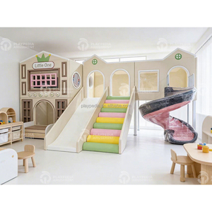 Aire de jeux intérieure durable, sûre et moderne pour enfants, ensemble de jeux souples pour la maison, aire de jeux commerciale pour enfants avec toboggan et piscine à balles - Product Image 4