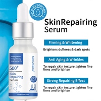 Sérum Visage Anti-Âge Réparateur de Barrière Cutanée 500+ au Collagène Hydrolysé, Oligopeptide-1, PDRN et ADN de Saumon Fermenté à Base de Champignons
