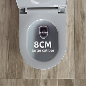 <span class=keywords><strong>WC</strong></span> en céramique monobloc de luxe à chasse d'eau siphonique avec abattant à fermeture douce certifié CE et revêtement nano <span class=keywords><strong>autonettoyant</strong></span> - Product Image 4