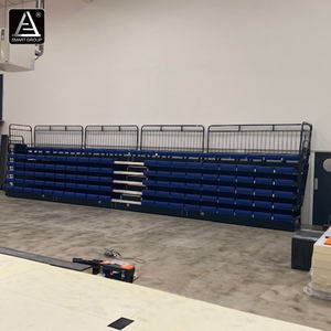 Soluciones de asientos flexibles móviles para interiores Soporte de tribunas telescópicas Gimnasio Cancha de baloncesto <span class=keywords><strong>Gradas</strong></span> retráctiles Asientos de tribunas - Product Image 3