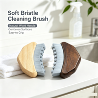 Cepillo de Masaje Facial de Madera de Haya con Cerdas, Herramienta de Belleza para el Cuidado de la Piel, Drenaje Linfático, Contorno Facial