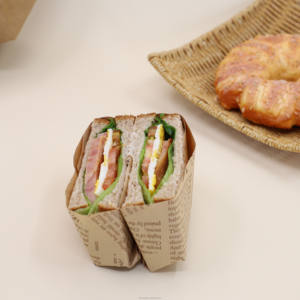 Papier ciré double face 18x18cm en gros, résistant à l'huile, pour hamburger, sandwich, qualité alimentaire, anti-graisse, emballage de viande, dessert - Product Image 6