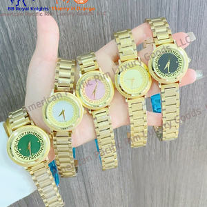 Montre pour femme de grande marque, 36 mm, or rose, diamants, montre-bracelet à quartz carrée - Product Image 6