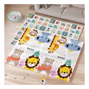 Cartoon Tiere Kinder kriechen wasserdicht Baby Xpe Falt schaum Krabbeln Spiel matte Kinder Karton Kriechen Spiel matte Baby Schaum faltbar