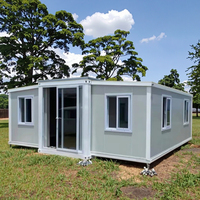 Maison conteneur préfabriquée moderne en panneaux sandwich respirants, maisonnette extensible, portable et pliable, 20ft 40ft, Villa Entry