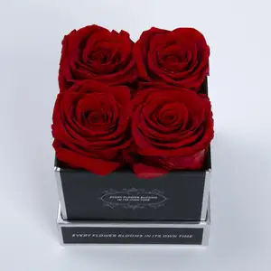 Customize Wholesale Everlasting Rose Immortal Gift Box Real Stabilized Eternal Forever Decorative Flower Preserved Roses In Box