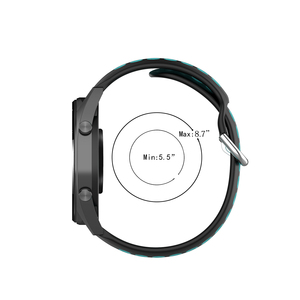 Eraysun <span class=keywords><strong>Bracelet</strong></span> en silicone souple pour Huawei GT/GT2 20mm 22mm <span class=keywords><strong>Bracelet</strong></span> pour Fitbit <span class=keywords><strong>Versa</strong></span> <span class=keywords><strong>Lite</strong></span> 23mm Sport <span class=keywords><strong>Bracelet</strong></span> de montre en caoutchouc - Product Image 6