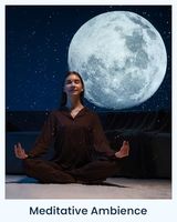 Planétarium intelligent Projecteur d'étoiles Veilleuse pour enfants Galaxies 3D Voie lactée Sommeil Musique Corps ABS Source de lumière LED Voix Blanc