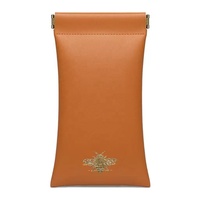 Étui à lunettes en cuir PU personnalisé avec logo, étui à lunettes de soleil, étui à lunettes de vue, pochette à lunettes avec chiffon pour lunettes