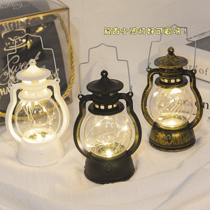 Noël rétro LED lampe lumineuse créative numérique bougie lampe petite lampe à huile Ornantmes décoration fournitures batterie plastique - Product Image 5