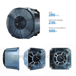 Ebmppst K3G280-RR04-H9 280 Mét 230V AC 520 Wát 2.3A 2700 Vòng/phút IP55 Ball Bearing Siemens Inverter EC Ly Tâm Tản Nhiệt Quạt Làm Mát - Product Image 2