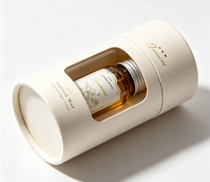 High Quality Biodegradable Cardboard Cylinder for Beauty Products Perfume Candle Packaging Paper Tube with Embossing Printing - Product Image 2
