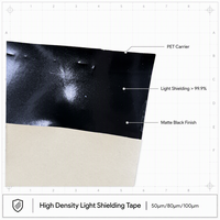 Ruban adhésif PET noir pour écran OLED flexible