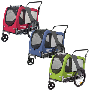 Remorque à vélo pour animaux <span class=keywords><strong>de</strong></span> compagnie, vente en gros d'usine, tailles M, L, XL, remorque à vélo pour chien, libération rapide et pliable facile, poussette 2 en 1 - Product Image 6
