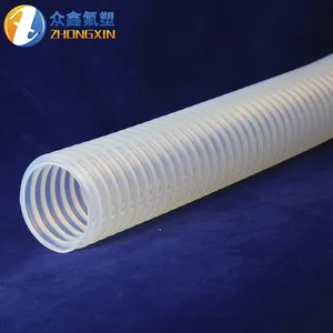Customization Different Size Ptfe Transparent Smooth Hose For Fuel Oil Chemical Use