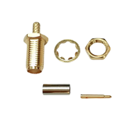Connecteurs coaxiaux SMA 50 ohms, connecteur femelle SMA à sertir pour câble coaxial RG174 RG316 LMR100