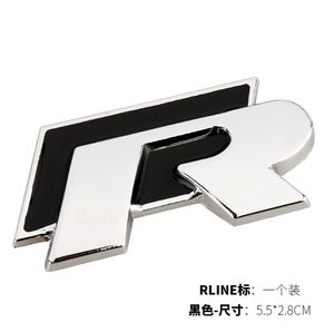 สติ๊กเกอร์โลหะลาย <span class=keywords><strong>R</strong></span>-Line ดีไซน์ใหม่ สำหรับติดตัวถังรถยนต์ <span class=keywords><strong>VW</strong></span> ที่ด้านหลังและกระจังหน้า - Product Image 3