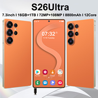 Teléfono Inteligente S26 Ultra Desbloqueado 5G al por Mayor, 16GB+1TB, 12 Núcleos, Pantalla de 7.3 Pulgadas, CDMA LTE, Doble SIM, Android Original