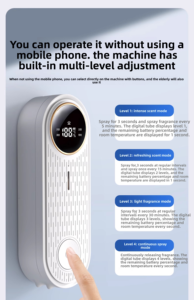 Mijia diffusore di aromi intelligenti per interni <span class=keywords><strong>casa</strong></span> fragranza macchina automatica di fragranza spruzzatore di olio essenziale atomizzatore JD01 - Product Image 5