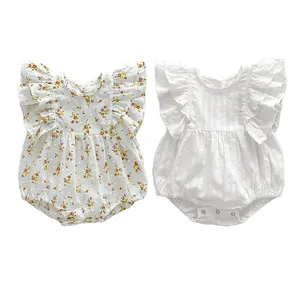 Fashion Floral Female Baby Girls Cotton Colorful Rompers Dress