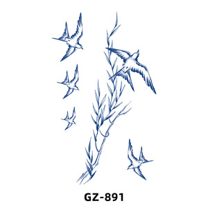 <span class=keywords><strong>Tatouage</strong></span> temporaire semi-permanent imperméable de 2 semaines avec papier, motifs sexy d'animaux et de fleurs pour le bras supérieur et le <span class=keywords><strong>poignet</strong></span> - Product Image 5