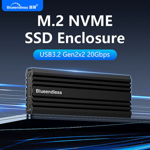علبة SSD خارجية M.<span class=keywords><strong>2</strong></span> NVME PCIE من الألومنيوم 20 جيجابايت USB3.<span class=keywords><strong>2</strong></span> USB Gen 2x2 Type-C M.<span class=keywords><strong>2</strong></span> NVME SSD محول صندوق حاوية - Product Image 2
