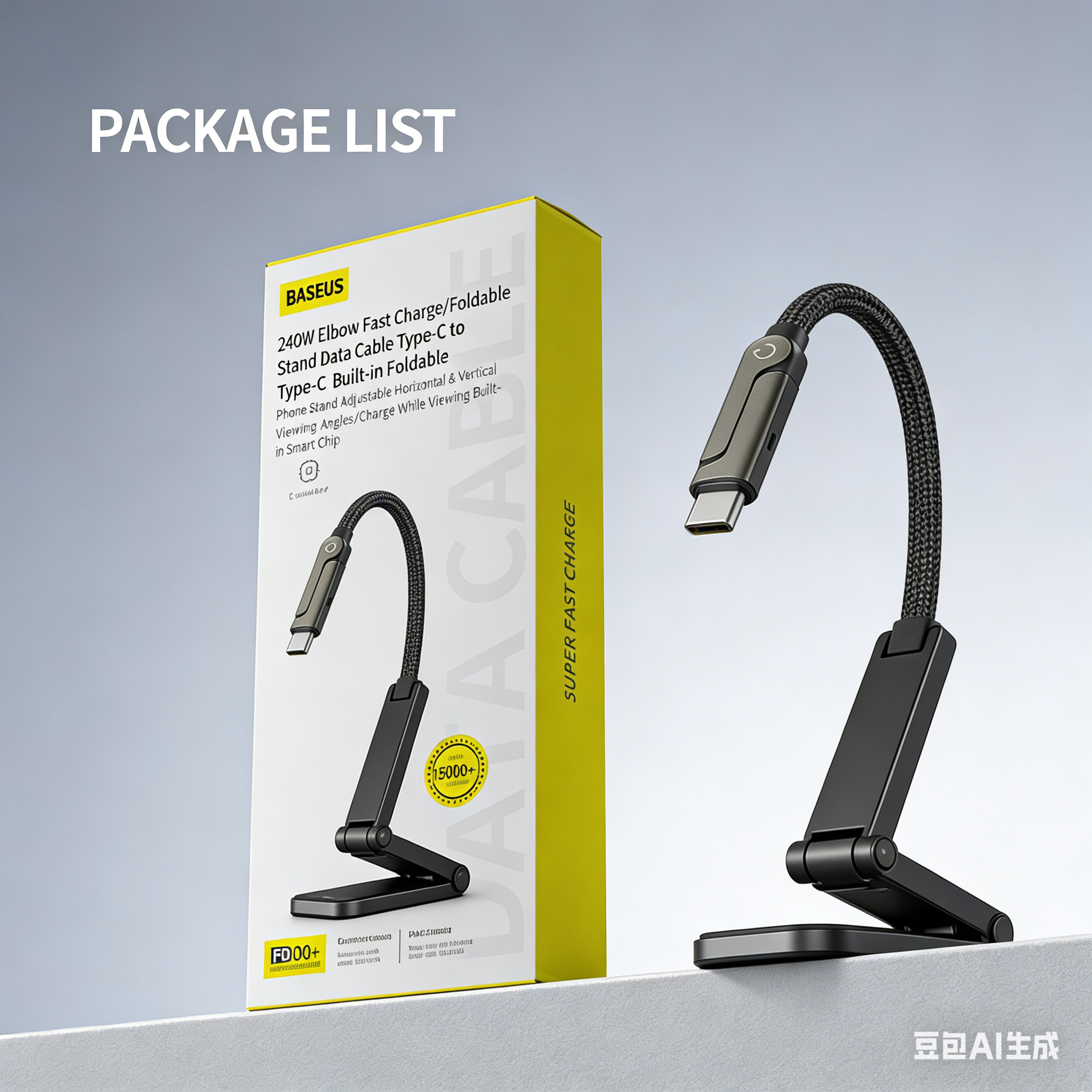 สีดำ C-C 240W 1.5M