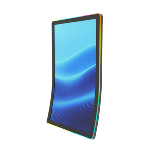 Tùy chỉnh 49 inch j-loại siêu mỏng hiển thị 4k LCD Shatter-Resistant Glass cong màn hình để đặt hàng kiosk màn hình cảm ứng - Product Image 2