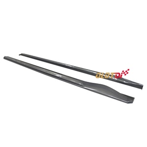 Extensions de jupes latérales en fibre de carbone style APM avec lèvre de spoiler pour Hyundai Genesis G70 2017-2020 - Product Image 4