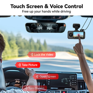 REDTIGER Distributeur A6 Caméra de tableau de bord double 4K noire pour voiture, vision nocturne avant et arrière, Wi-Fi et GPS intégrés, sans carte SD - Product Image 6