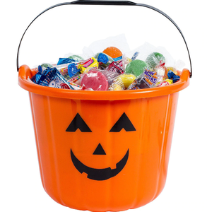 Sunip Halloween Đảng nhựa rõ ràng tùy chỉnh màu sắc kẹo xỉa xô điều trị xô - Product Image 1
