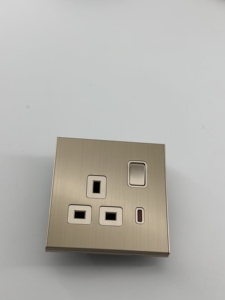 Anh tiêu chuẩn nóng bán thép không gỉ Bảng điều chỉnh chuyển đôi 13A Ổ cắm với 2 cổng USB ổ cắm cho nhà electriacal phụ kiện - Product Image 6