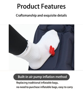 Colchoneta <span class=keywords><strong>Inflable</strong></span> Ligera para Acampar al Aire Libre, Colchón de Aire Plegable y Portátil con Bomba Integrada - Product Image 2