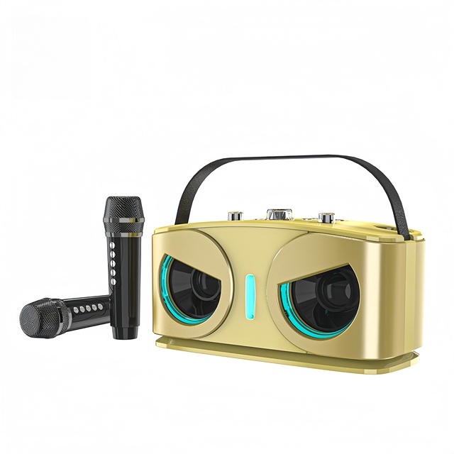 Singing Speaker, Wireless Home Karaoke Speaker, Outdoor Wireless Dual Microphone Speaker