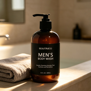Gel douche pour homme, nettoyant hydratant pour le corps avec parfum <span class=keywords><strong>de</strong></span> feuille <span class=keywords><strong>de</strong></span> <span class=keywords><strong>saule</strong></span>, thé vert et bois <span class=keywords><strong>de</strong></span> cèdre, sel marin - Product Image 4