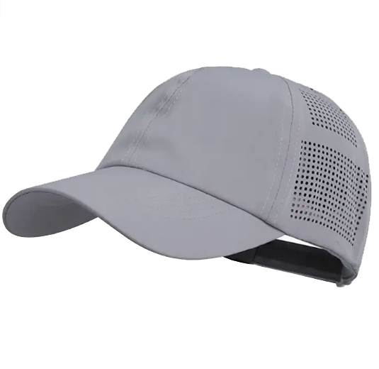 Custom Lightweight UV Protection Quick Dry Running Outdoor Sport Cap Black Women Baseball Mesh Hat