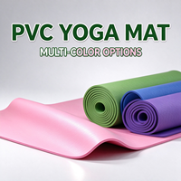 Tapis de yoga professionnel BSW en PVC antidérapant, haute densité et résistant à l'usure, tapis d'exercice absorbant les chocs pour studio de fitness