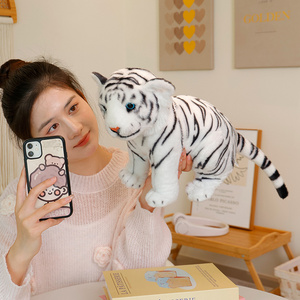 All'ingrosso simulazione di <span class=keywords><strong>peluche</strong></span> <span class=keywords><strong>bianco</strong></span> <span class=keywords><strong>peluche</strong></span> tigre <span class=keywords><strong>peluche</strong></span> realistico <span class=keywords><strong>leone</strong></span> personalizzato - Product Image 2